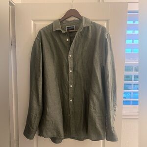 Charles Tyrwhitt Olive Green Dress Shirt